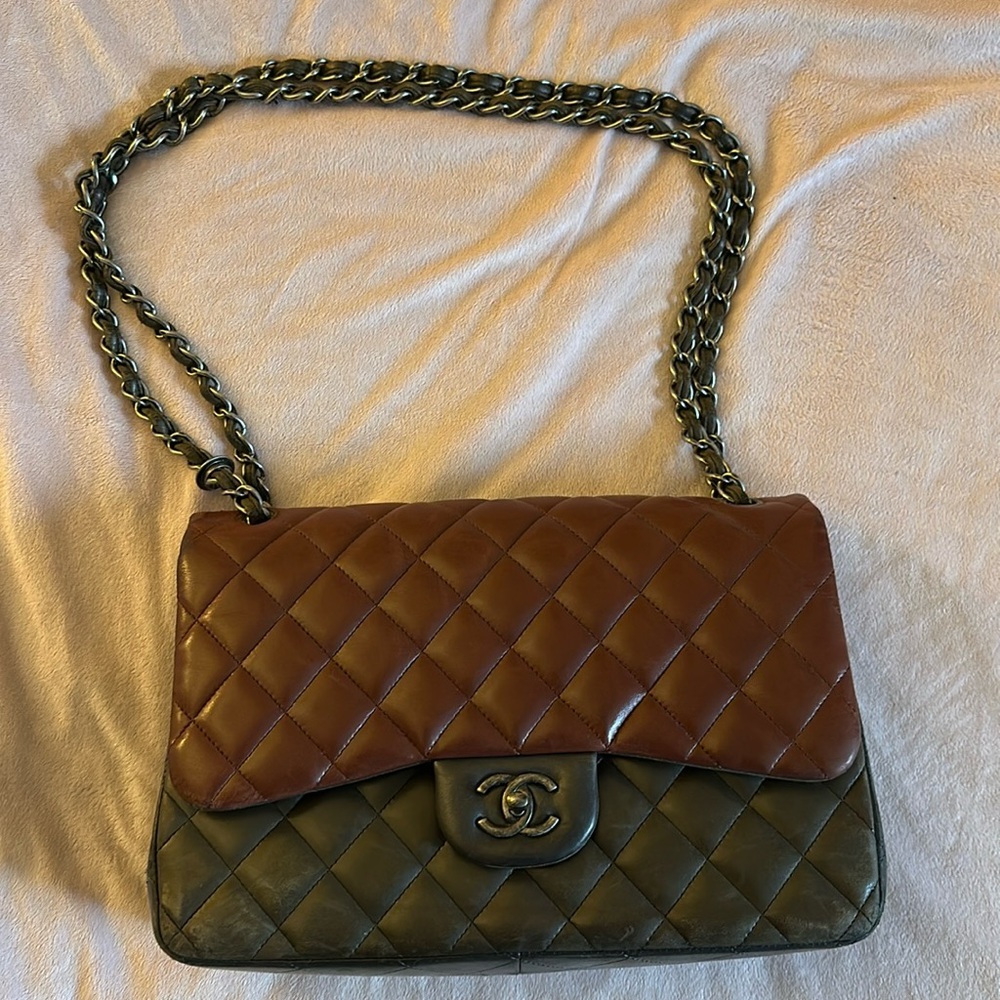 Chanel Jumbo Tri-Color Lambskin 2013 A/W